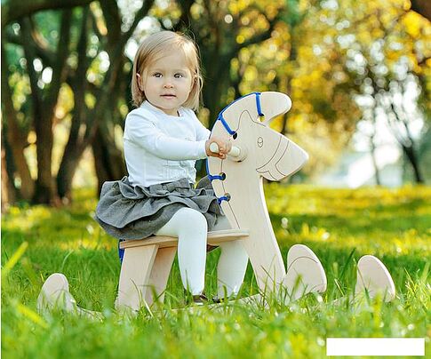 Качалка Woody Лошадка-качалка 3 (бежевый)