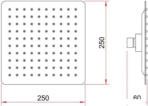 Верхний душ Berges Wasserhaus Ventas S 074001