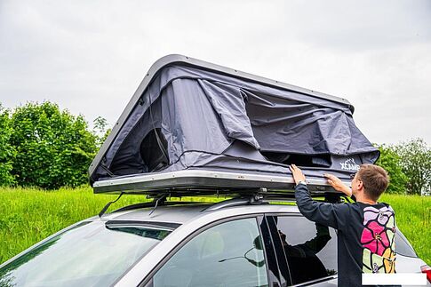 Автомобильная палатка XCAMP T10 (серый)