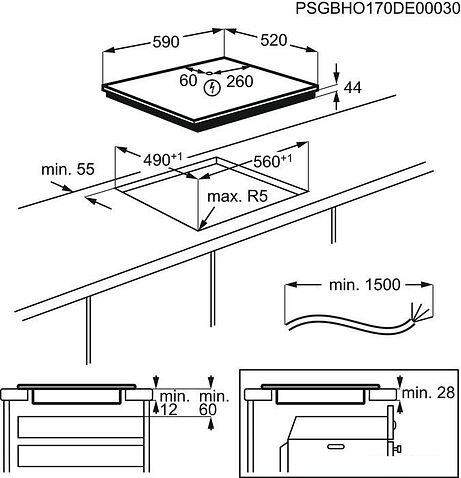 Варочная панель Electrolux CIR60430CB