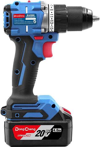 Ударная дрель-шуруповерт DongCheng DCJZ2060i Type EM (с 2-мя АКБ, кейс)
