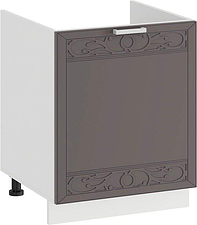 Шкаф напольный Трия Долорес 1Н5М (белый/муссон)