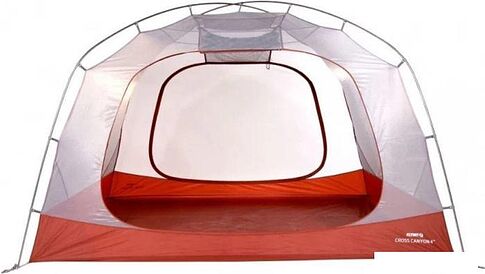 Треккинговая палатка Klymit Cross Canyon 4 (красный/серый)