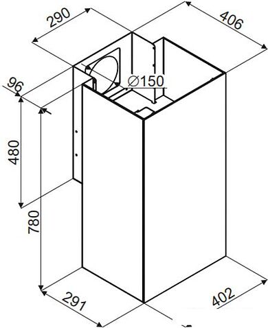 Кухонная вытяжка MAUNFELD Bath 402 (нержавеющая сталь)