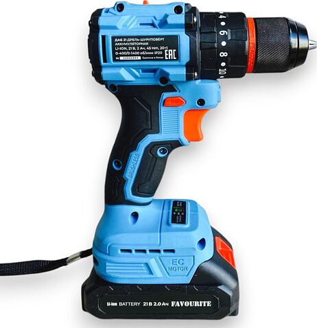 Дрель-шуруповерт Favourite ДАБ 21 303802102 (с 2-мя АКБ, кейс)