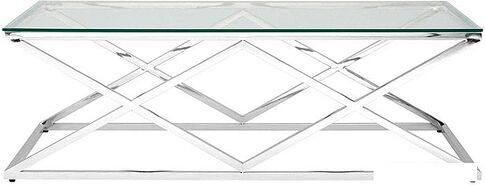 Журнальный столик Stool Group Инсигния 120x60 (серебро)