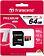 Карта памяти Transcend microSDXC UHS-I 400x Premium (Class 10) 64GB (TS64GUSDU1)