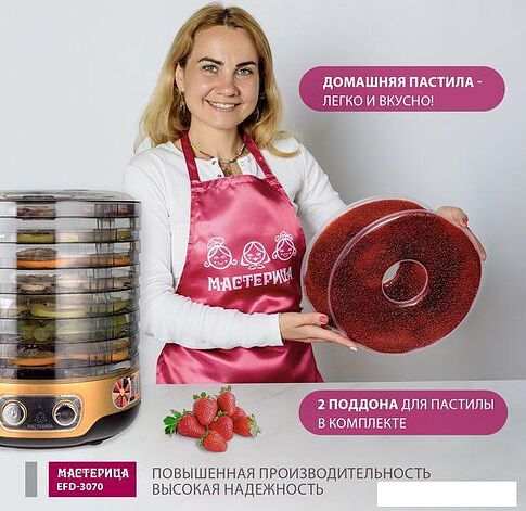 Сушилка для овощей и фруктов Мастерица EFD-3070