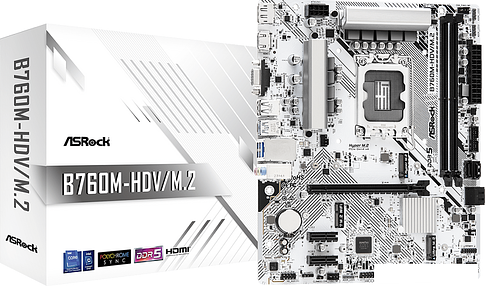 Материнская плата ASRock B760M-HDV/M.2