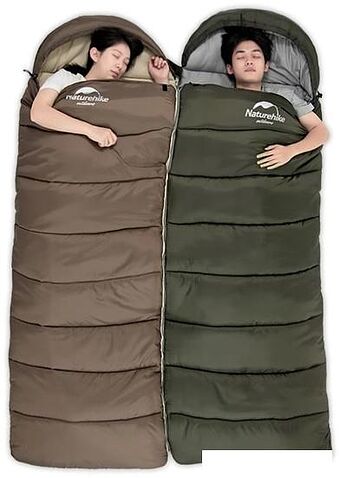 Спальный мешок Naturehike U250S NH20MSD07 (левая молния, голубой)