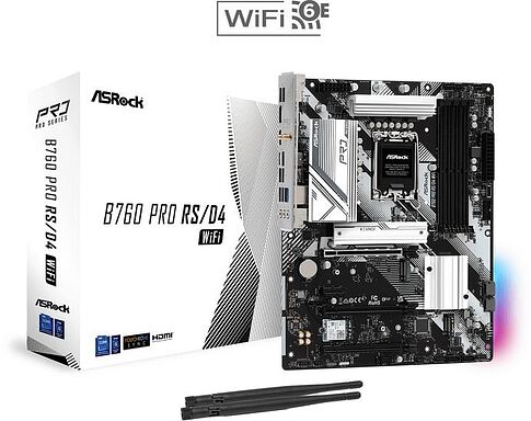Материнская плата ASRock B760 PRO RS/D4 WiFi