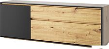 Тумба Anrex Bosco RTV 2D1S (дуб артисан/черный)
