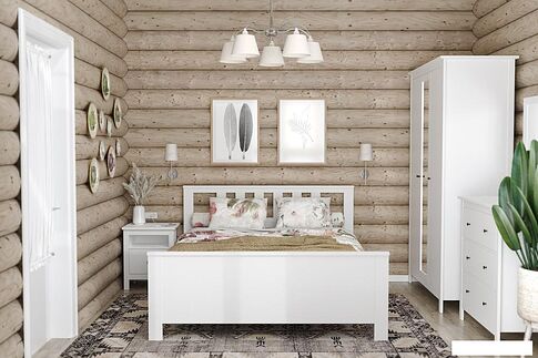 Комод Mio Tesoro Сага 3 ящика 2.08.02.020.1 (белый)