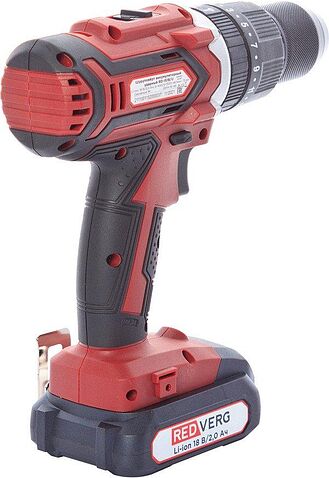 Ударная дрель-шуруповерт RedVerg RD-IS18/U (с 2-мя АКБ, кейс)