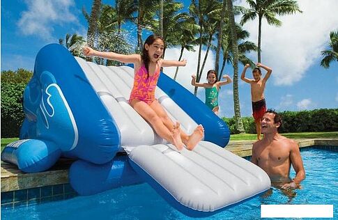 Надувной бассейн Intex Горка 58849 (333x206x117)