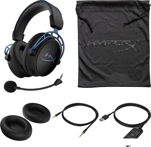 Наушники HyperX Cloud Alpha S (черный/синий)