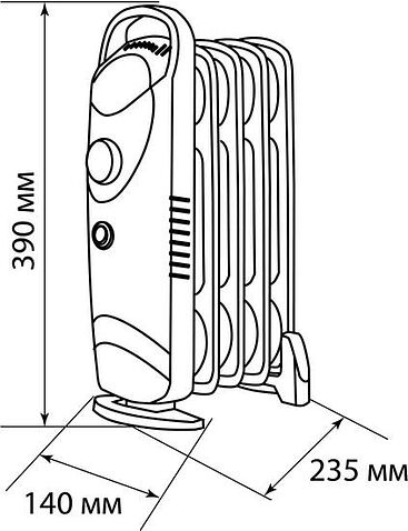 Масляный радиатор TDM Electric Мини-5 SQ2501-0907