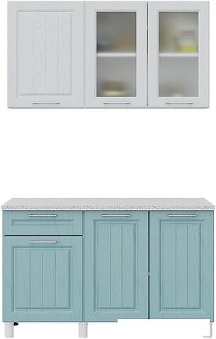 Готовая кухня Горизонт Trend 1300 (белый/арктик/мурено)