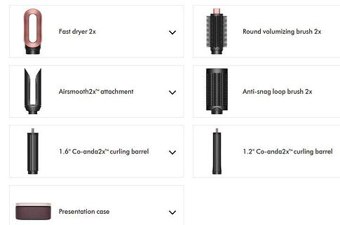 Фен-стайлер Dyson Airwrap Co-anda2x HS09 (евровилка, керамический розовый/розовое золото)