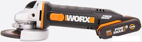 Угловая шлифмашина Worx WX800 (с 2-мя АКБ, кейс)