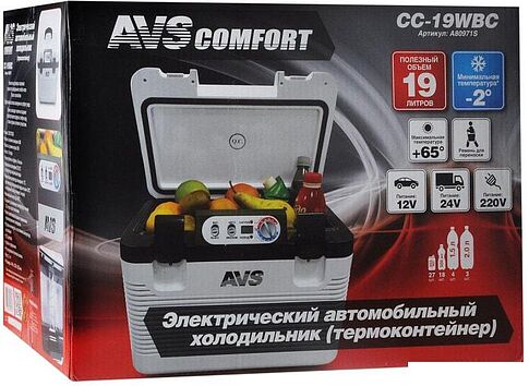 Термоэлектрический автохолодильник AVS CC-19WBС