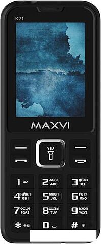 Кнопочный телефон Maxvi K21 (черный)