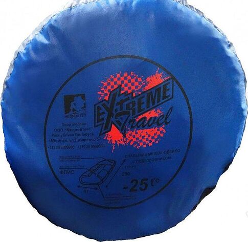Спальный мешок Mednovtex Экстрим флис -25°С (синий)