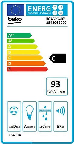 Кухонная вытяжка BEKO HCA 62640B