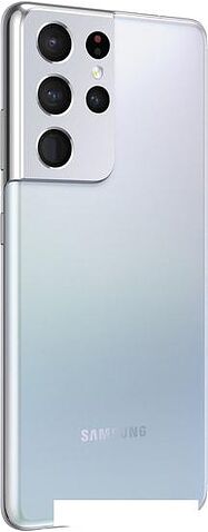 Смартфон Samsung Galaxy S21 Ultra 5G SM-G998B/DS 12GB/128GB Восстановленный by Breezy, грейд A (серебряный фантом)