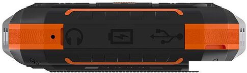 Кнопочный телефон Maxvi T101 (оранжевый)