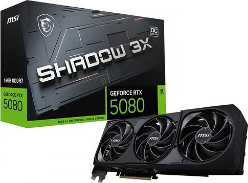 Видеокарта MSI GeForce RTX 5080 16G Shadow 3X OC