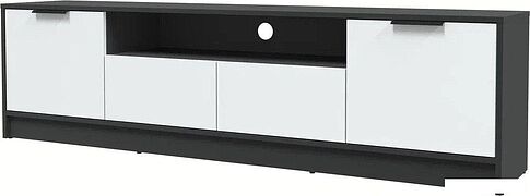 Тумба Интерлиния ТВ Концепт КТ-ТВ4-50 (белый платинум/антрацит)