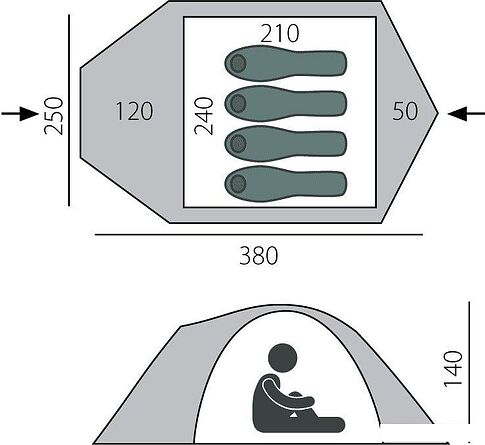 Экспедиционная палатка BTrace Talweg 4