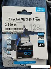 Карта памяти Team Group Go MicroSDXC 128GB TGUSDX128GU303 + адаптер