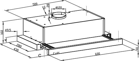 Кухонная вытяжка LEX Hogan G 600 (серый)