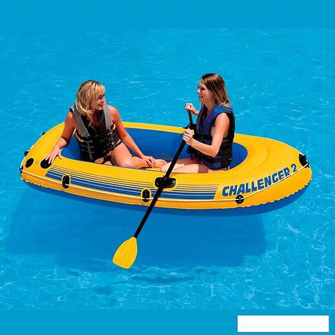Гребная лодка Intex Challenger 2 Set (Intex-68367)