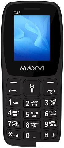 Кнопочный телефон Maxvi C45 (черный)