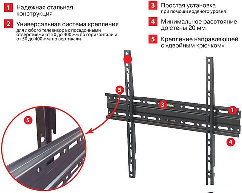 Кронштейн Arm Media PLASMA-3 NEW (черный)