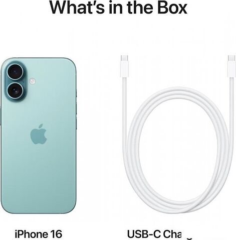 Смартфон Apple iPhone 16 128GB (бирюзовый)