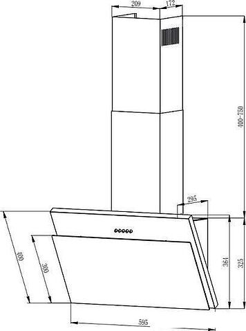 Кухонная вытяжка Evelux Tilda 60 BG
