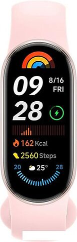 Фитнес-браслет Xiaomi Smart Band 9 (розовое золото, с розовым силиконовым ремешком, международная версия)