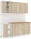 Готовая кухня Кортекс-мебель Корнелия Лира-лайт 1.9м (дуб сонома/дуб бунратти)