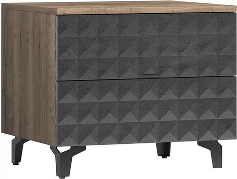 Консольный стол Shtabe Simple 7003 эко (графит/дуб веллингтон/черный)