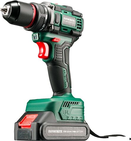 Дрель-шуруповерт Favourite DC NB21 PROMO Set 121158221 (с 2-мя АКБ, кейс)