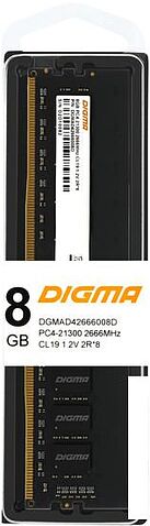 Оперативная память Digma 8ГБ DDR4 2666 МГц DGMAD42666008D