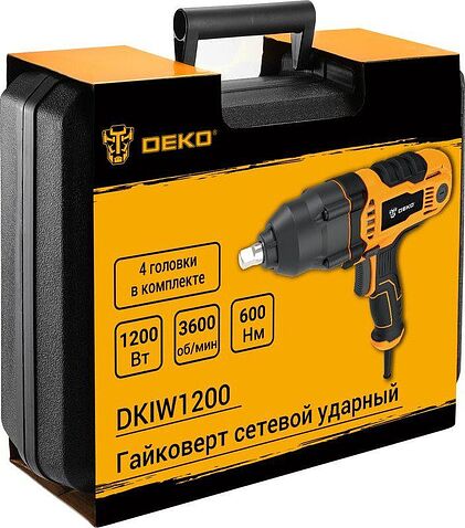 Гайковерт Deko DKIW1200 085-1125 (кейс)