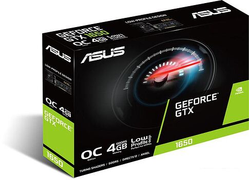 Видеокарта ASUS GeForce GTX 1650 OC edition 4GB GDDR5 GTX1650-O4G-LP-BRK