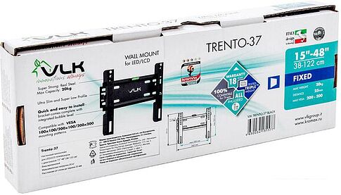 Кронштейн VLK TRENTO-37 (черный)