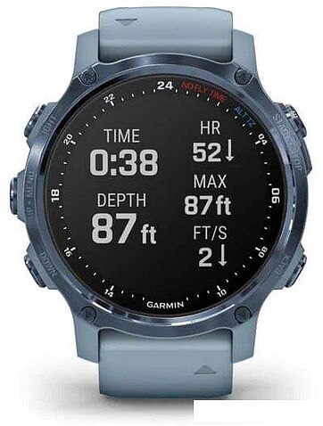Умные часы Garmin Descent Mk2s (минеральный синий/морская волна)