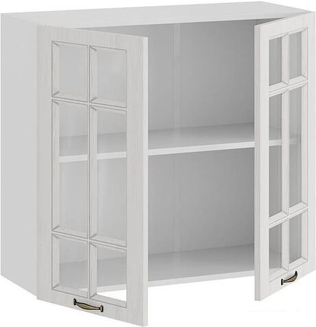 Шкаф навесной Трия Лина 1В8С (белый)